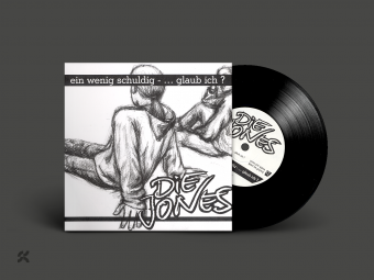 Die Jones, EP "Ein wenig schuldig", Vinyl, Cover-Gestaltung: Sebastian Kadatz