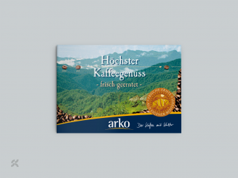Flyer "Höchster Kaffeegenuss", arko Kaffee & Confiserie