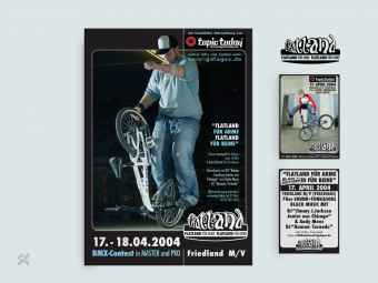 Logo, Plakat und Flyer für das Flatland Event