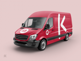 Fahrzeugbeschriftung für den Fuhrbetrieb Kadatz in Neubrandenburg.